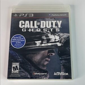 Call of Duty: Ghosts for PS3 - Black and Gray Cover